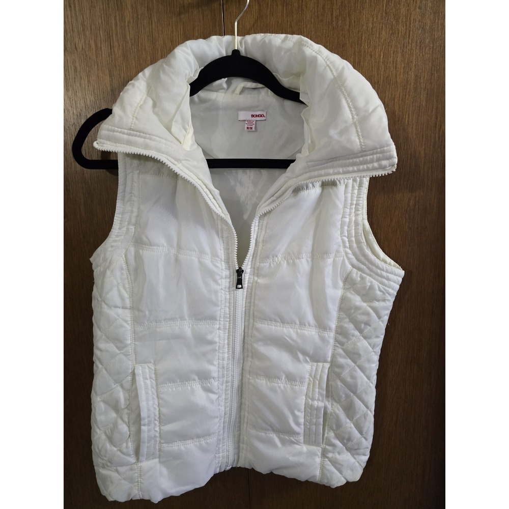 BONGO Womens Black White Vest Size Medium